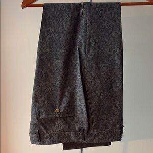 Men's Gray Patterned Pants